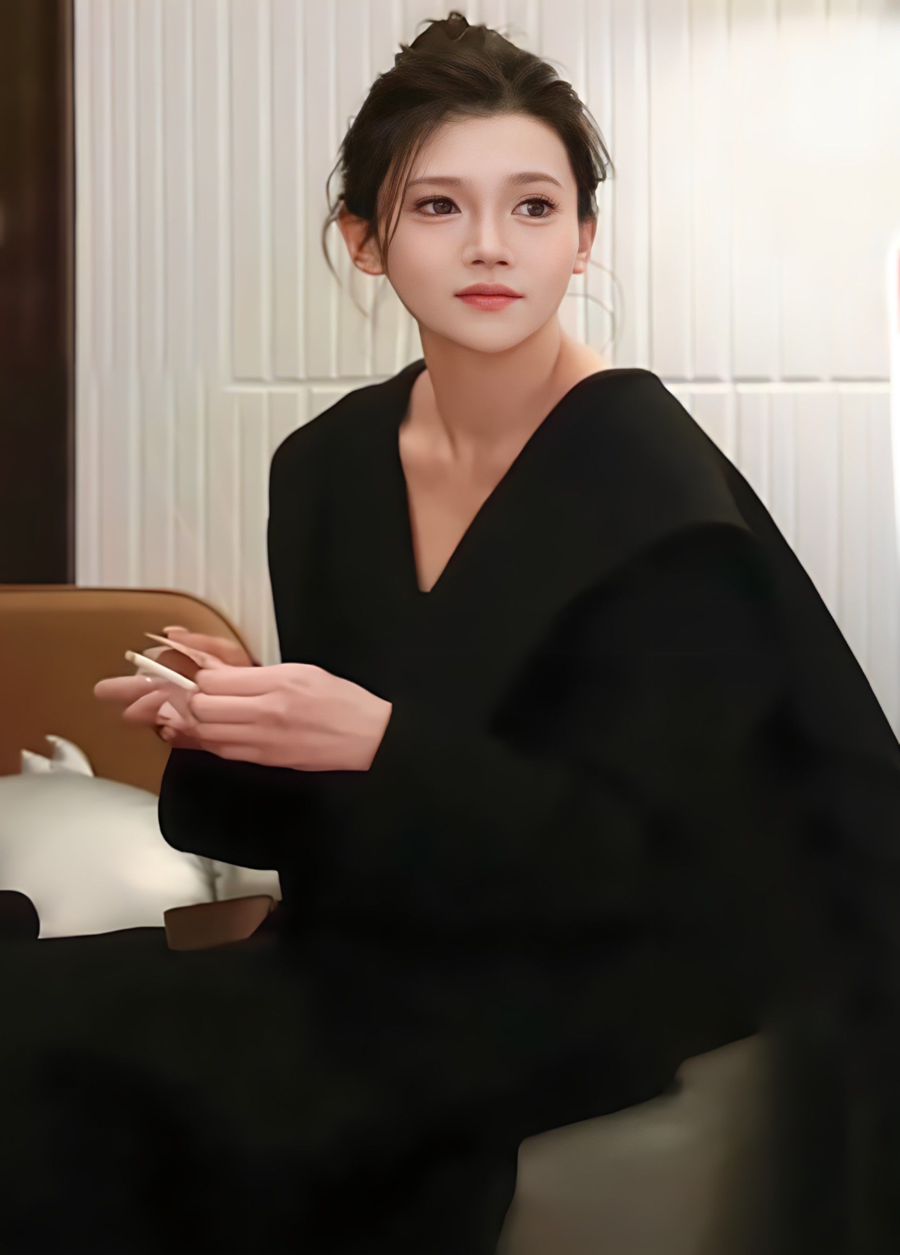 约了个身材高挑大长腿的妹子，女神气质温柔体贴，扛腿抽插打桩机，把她干得不要不要的 Nrc